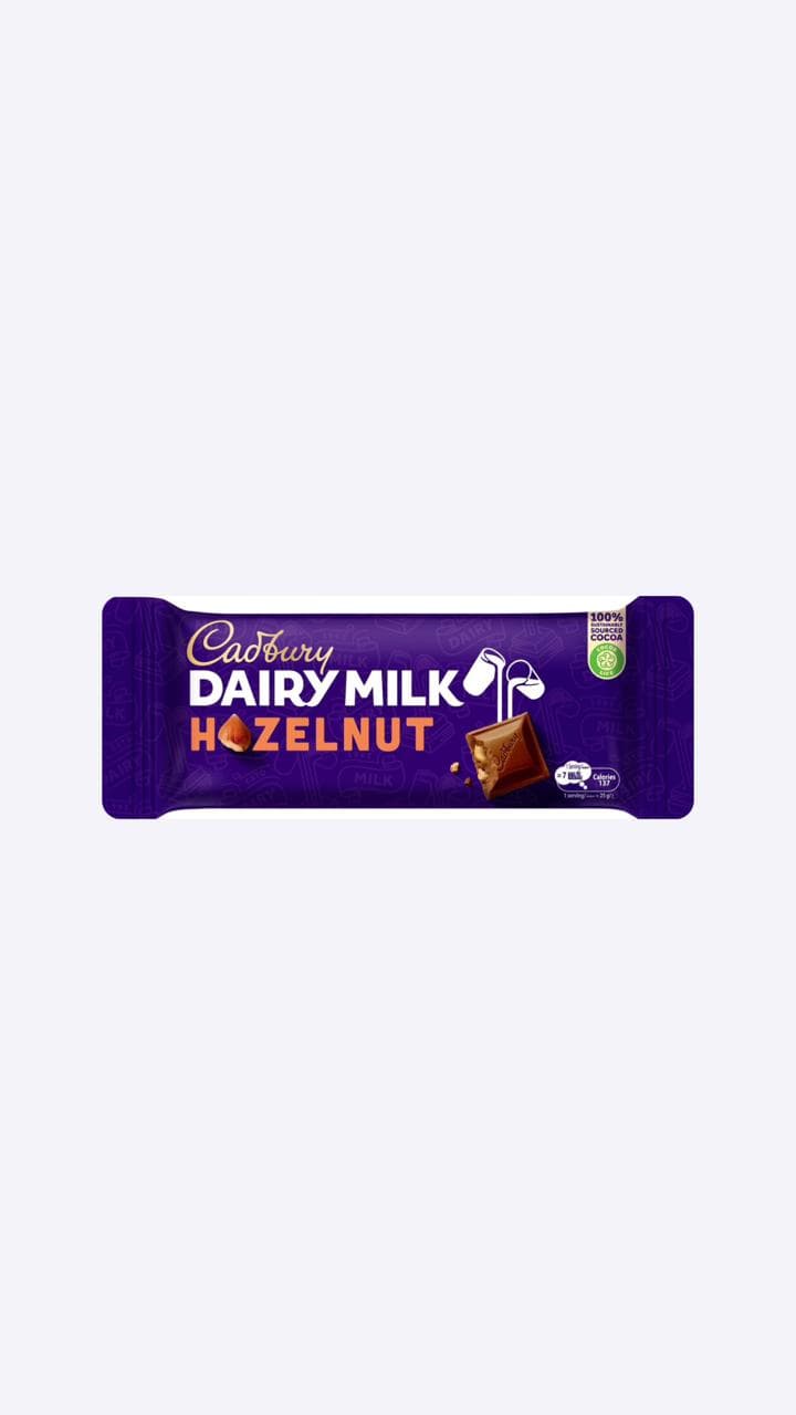 Cadbury Dairy Milk Hazeln. Choco 50gm