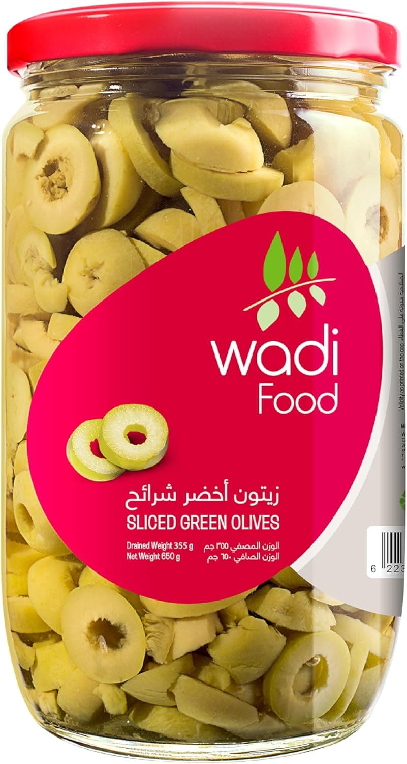 Wadi Food Seedless Green Olive 650gm