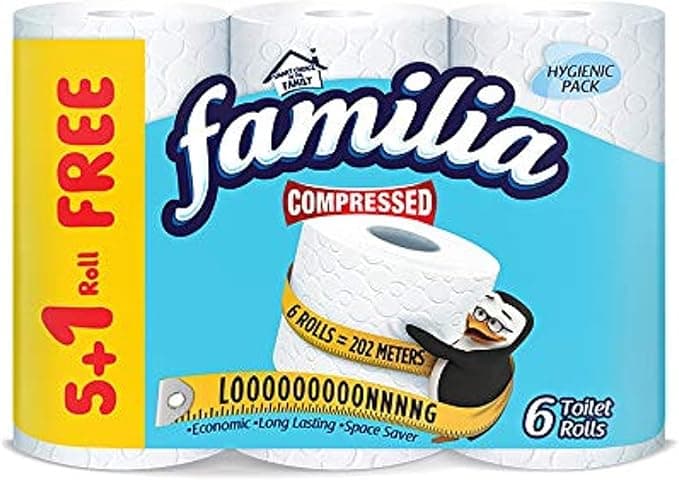 Familia Compressed Toilet Paper 5+1 Roll