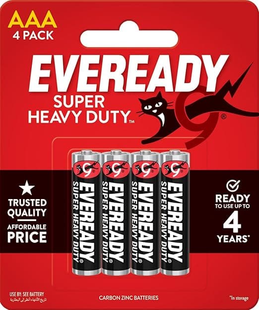 Eveready Battery AAA Black 4Pcs
