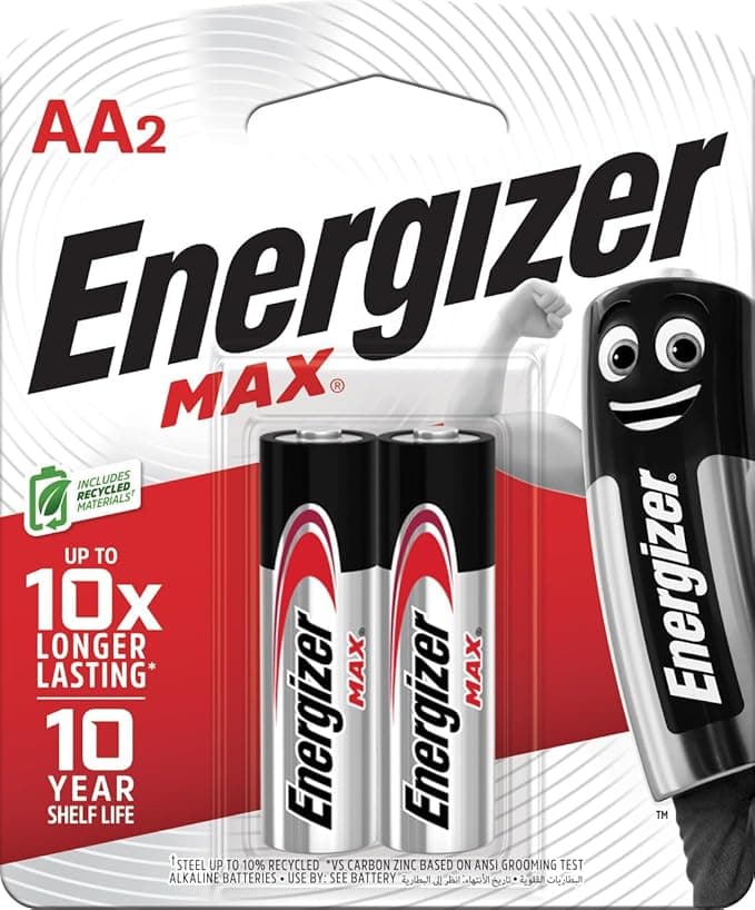Energizer Power Batteries AA 2Pcs