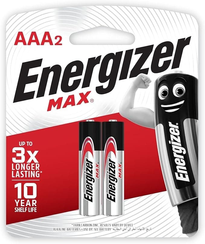 Energizer Power Batteries AAA 2Pcs