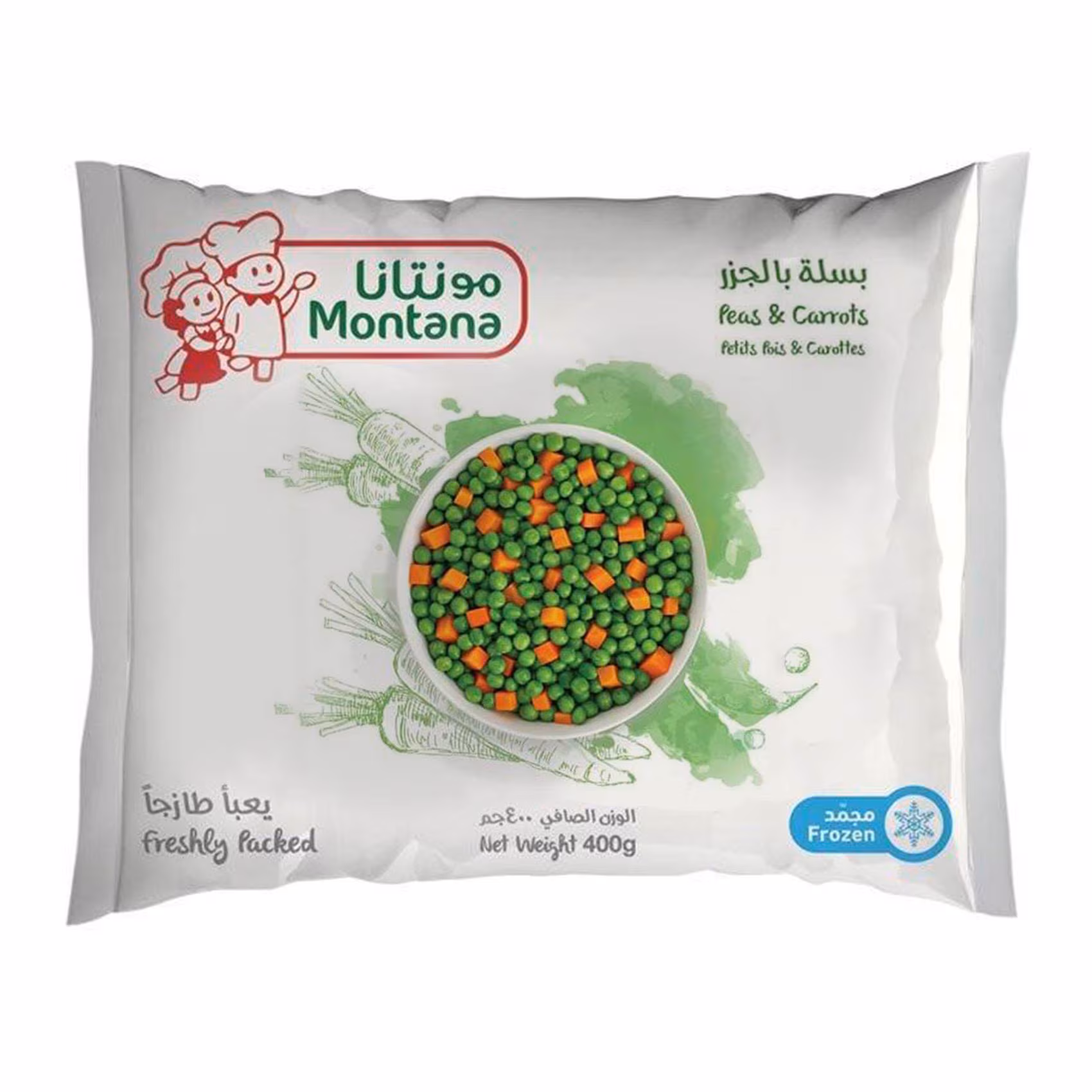 Montana Frozen Green Peas &Carrots 400gm