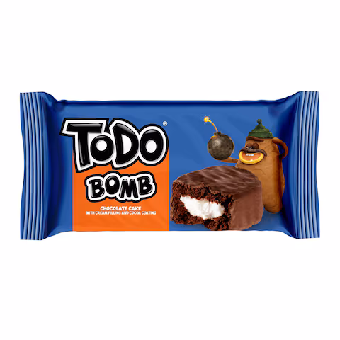 Todo Bomb Cake with Vanilla Cream