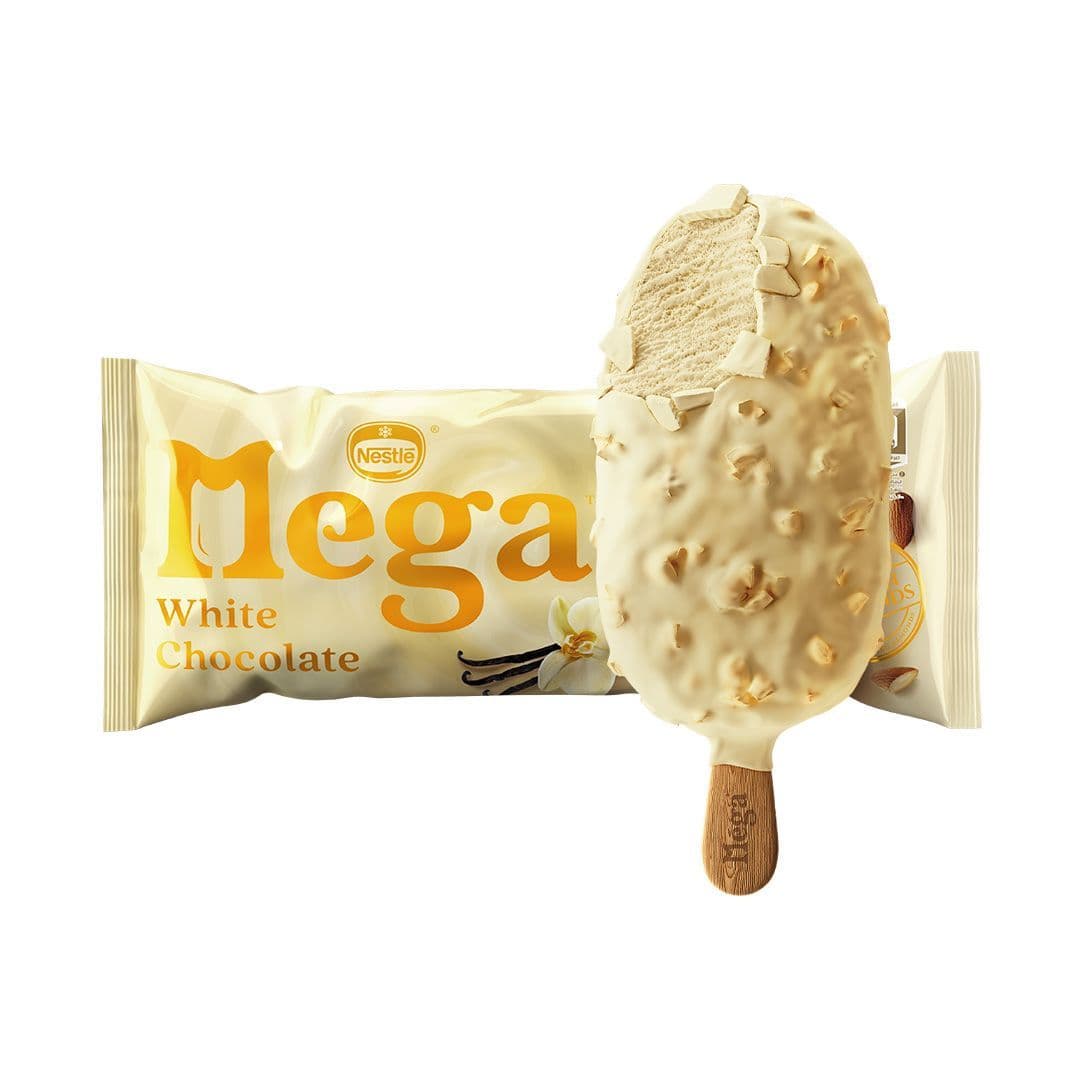 Mega Ice Cream White Chocolate 85ML
