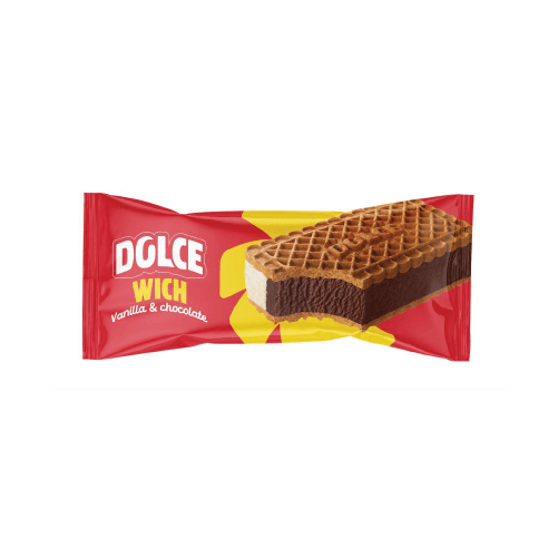 Dolce Wich Ice Cream Vanilia And Chocolate 80 Ml