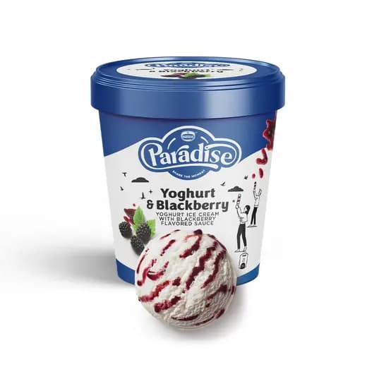 Nestle Paradise Yogurt & Blackberry Ice Cream Cup 140ml