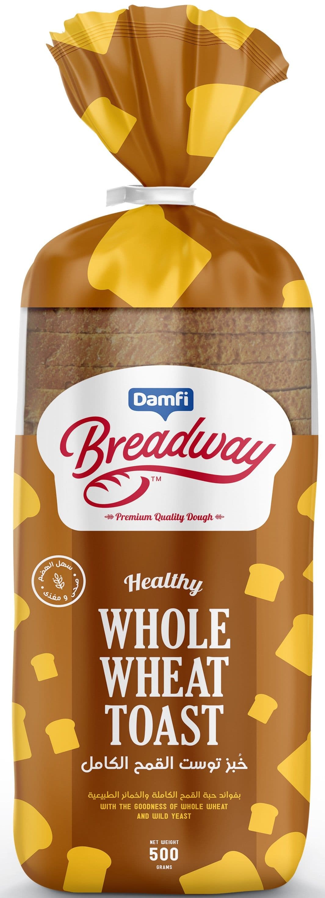 Breadway Whole Wheat Brown Toast 500 GM