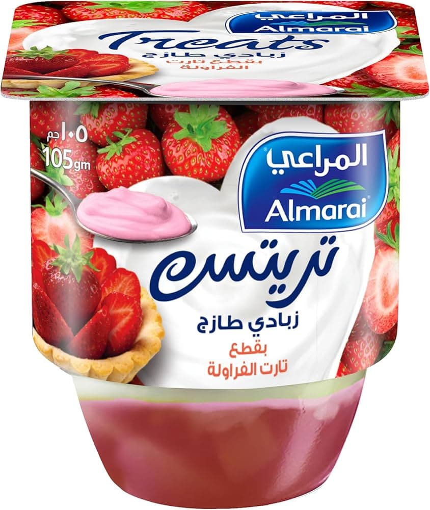 Almarai Treats Strawberry Tart Yoghurt 105gm
