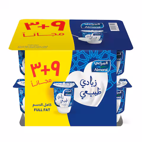 Almarai Yoghurt Plain 105GM 9+3