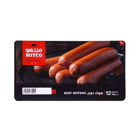 Mitco Hot Dogs 12 pcs 1 KG.