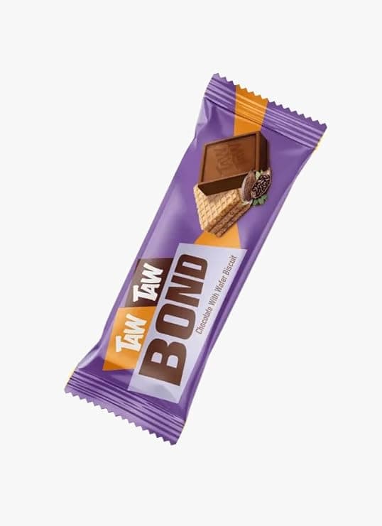 Tawtaw Bond Wafer Biscuits Covered With Cocoa