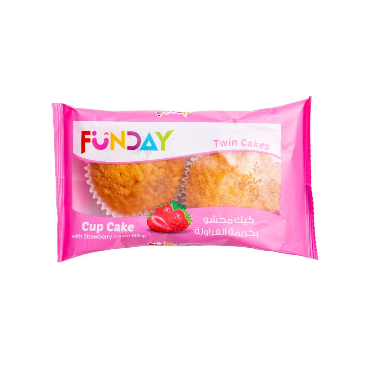 FunDay Cupcake with Strawberry Cream 64g