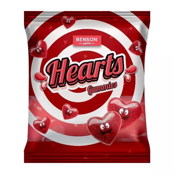 jelly Benson heart  65 GM.