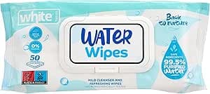 White water wipes 50 pc