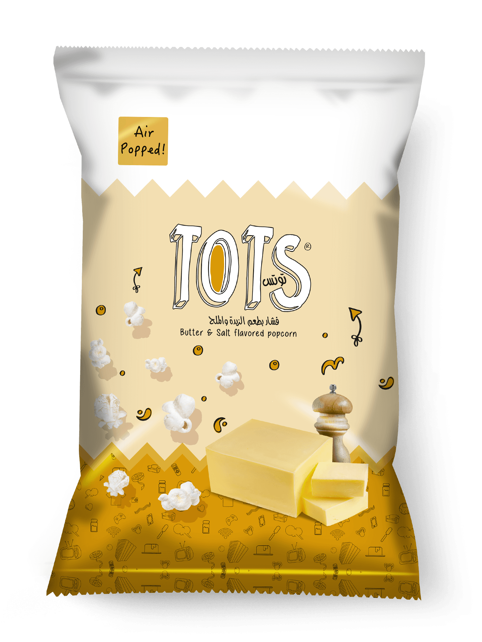 TOTS Popcorn Butter & Salt 40- 50 gm