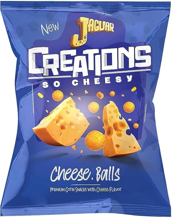 Jaguar Creations Corn Balls Snacks with Cheese 