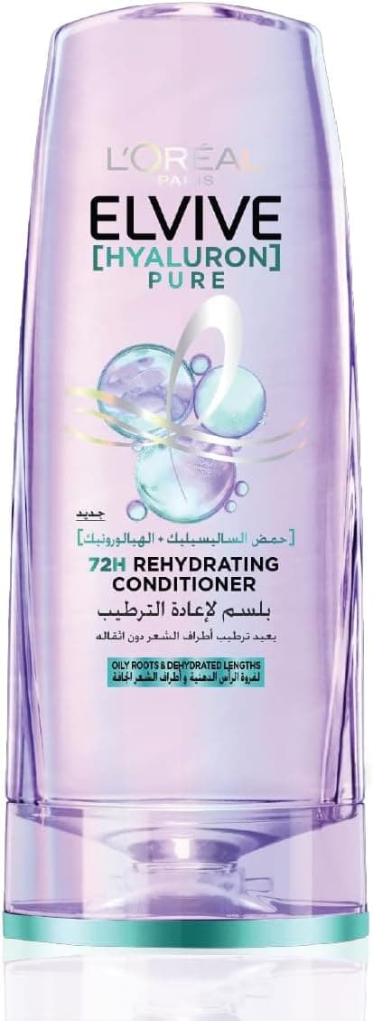 L’Oréal Paris Elvive Hyaluron Pure Rehydrating Conditioner for Oily Hair 360ML